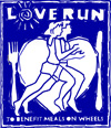 webLove Run Event Logo - Darker Blue